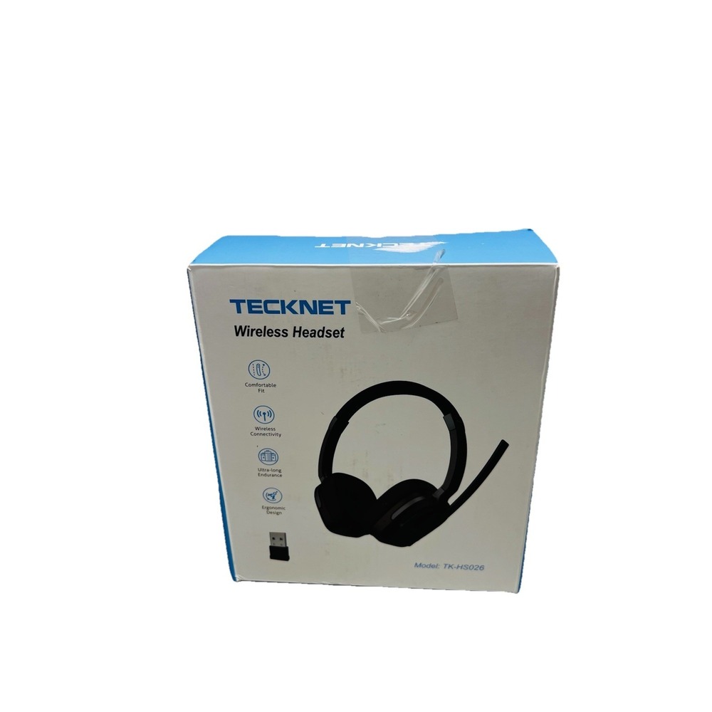 TECKNET Wireless Headset, Bluetooth‎ Headset with Noise Cancelling Microphone